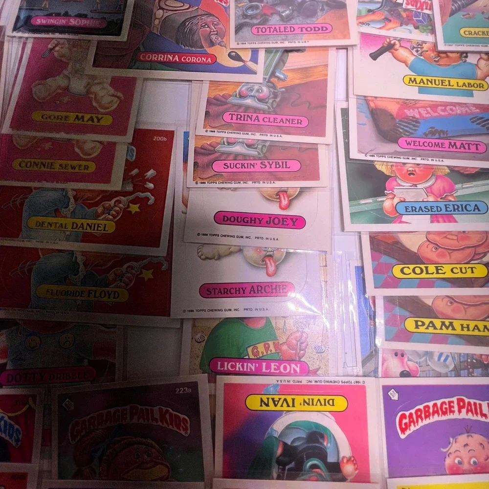 Topps Garbage Pail Kids 50 Lot Vintage 1980s Sticker Trading Cards Mixed Series - Picture 6 of 11